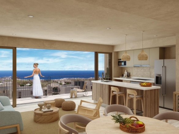 Los Cabos Cabo Costa COMPLETED! This stunning 2-bedroom condo in Cabo San Lucas, located on the second level . Cabo Costa is the newest community that blends its arquitectural designs with nature. This unit has been meticulously designed and comprises two end-suite bedrooms. The property interior is designed in neutral tones to create a modern, welcoming and luxurious home yet retaining its original features. Amenities such as a Club House, Infinity pool, Gym, sundeck, Kids area, Wetbar, Snackbar & Massage area. Call me for more details More... – Balandra, Cabo Corridor, BS
