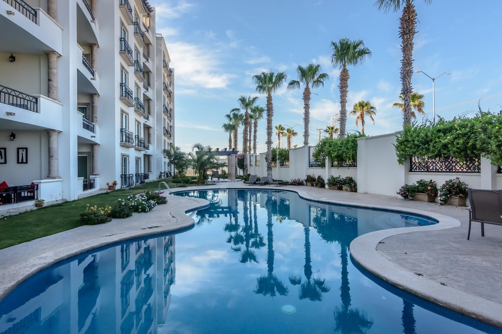 Los Cabos Wen Living Welcome to your dream oasis at Wen Living San Jose, a distinguished residence nestled in the heart of San Jose del Cabo. This stunning garden-level home offers an unparalleled blend of luxury and tranquility, featuring four spacious bedrooms and four and a half elegant bathrooms. Thoughtfully designed, this sanctuary boasts expansive living areas, state-of-the-art appliances, and sophisticated finishes that exude modern elegance and comfort.The master suite is a true retreat, with a private patio that opens to lush gardens, complete with an en-suite spa-like bathroom, ensuring relaxation and rejuvenation. The other three bedrooms are equally inviting, each accompanied by a private bath, offering comfort and privacy for family and guests. The open-concept living and dining areas provide a seamless flow to the outdoor space, perfect for entertaining or enjoying the serene ambiance. You will marvel at the 1500 square feet of covered patio space and the deeded private yard for you to enjoy. Keep in mind that the spacious bedroom adjacent to the living area would make an amazing theatre room, cozy den or elegant office if 3 bedrooms are sufficient.Wen Living San Jose is not just a residence; it's a lifestyle. Residents have access to exclusive amenities including a wellness center, yoga studio, incredible spa complex, state of the art fitness center co-working space, library and a gourmet restaurant, catering to a balanced and health-conscious lifestyle. Wenn Living's commitment to sustainability is further enhanced by the use of solar power and water conservation systems, ensuring a minimal environmental footprint.The community itself is vibrant and welcoming, with numerous social events and wellness programs that encourage interaction and foster a sense of belonging among residents. Whether you are interested in a yoga class, a cooking workshop, or a wine tasting evening, there is always something happening at Wen Living. Engage in community activities or unwind in the beautifully landscaped gardens and outdoor seating areas.As a resident, you also gain privileged access to Club Campestre, providing a wealth of recreational opportunities. Enjoy the world-class golf course, tennis courts, and a luxurious, member's only beach club. The breathtaking for sale