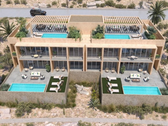 Los Cabos Centro-Sjd Indulge in resort-style amenities that elevate everyday living: a heated pool, ocean- – Ground unit, Cabo Corridor, BS