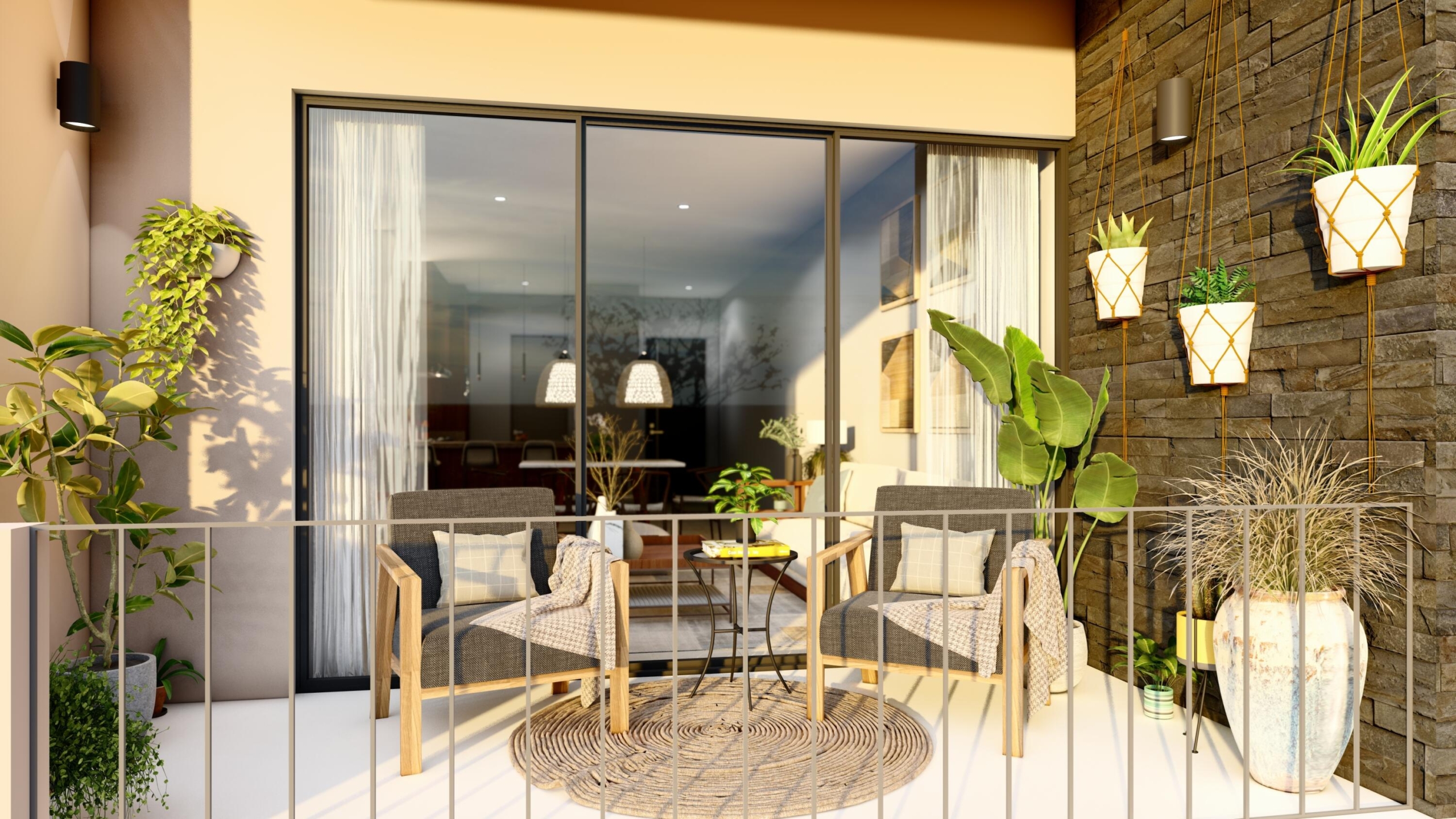 Los Cabos La Choya The Penthouse at Proyecto Cuatro, San José del Cabo, located in the rustic community of Las Animas near Flora Farms and Acre, offers panoramic marina, mountain, and city for sale