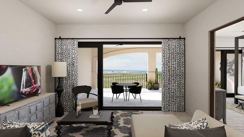 Los Cabos Wen Living Welcome to your dream oasis at Wen Living San Jose, a distinguished residence nestled in the heart of San Jose del Cabo. This stunning garden-level home offers an unparalleled blend of luxury and tranquility, featuring four spacious bedrooms and four and a half elegant bathrooms. Thoughtfully designed, this sanctuary boasts expansive living areas, state-of-the-art appliances, and sophisticated finishes that exude modern elegance and comfort.The master suite is a true retreat, with a private patio that opens to lush gardens, complete with an en-suite spa-like bathroom, ensuring relaxation and rejuvenation. The other three bedrooms are equally inviting, each accompanied by a private bath, offering comfort and privacy for family and guests. The open-concept living and dining areas provide a seamless flow to the outdoor space, perfect for entertaining or enjoying the serene ambiance. You will marvel at the 1500 square feet of covered patio space and the deeded private yard for you to enjoy. Keep in mind that the spacious bedroom adjacent to the living area would make an amazing theatre room, cozy den or elegant office if 3 bedrooms are sufficient.Wen Living San Jose is not just a residence; it's a lifestyle. Residents have access to exclusive amenities including a wellness center, yoga studio, incredible spa complex, state of the art fitness center co-working space, library and a gourmet restaurant, catering to a balanced and health-conscious lifestyle. Wenn Living's commitment to sustainability is further enhanced by the use of solar power and water conservation systems, ensuring a minimal environmental footprint.The community itself is vibrant and welcoming, with numerous social events and wellness programs that encourage interaction and foster a sense of belonging among residents. Whether you are interested in a yoga class, a cooking workshop, or a wine tasting evening, there is always something happening at Wen Living. Engage in community activities or unwind in the beautifully landscaped gardens and outdoor seating areas.As a resident, you also gain privileged access to Club Campestre, providing a wealth of recreational opportunities. Enjoy the world-class golf course, tennis courts, and a luxurious, member's only beach club. The breathtaking for sale