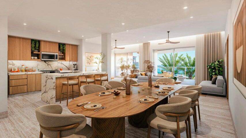 Los Cabos Tortuga Bay Discover move-in-ready beachfront luxury at Tortuga Bay in San Jose del Cabo's coveted hotel zone. Owners are already living onsite, and 60-day closings are available for immediate enjoyment or rental income potential. This secure gated community offers resort-style amenities including pools, Jacuzzi spas, swim jets, fitness center, pickleball courts overlooking the sea, BBQ areas, and direct beach access just minutes from downtown San Jose and the airport. Unit 3613 is a spectacular two-level 3BR/4BA penthouse with over 3,500 sq.ft. of indoor/outdoor living, panoramic ocean – Paseo Malecon San Jose, San Jose del Cabo, BS