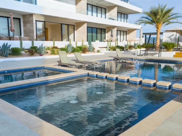 Los Cabos Vistas Del Tezal This charming 2-bedroom, 2-bathroom condo is located in the exclusive gated community of Vistas del Tezal, one of the fastest-growing and most desirable areas in Cabo San Lucas.Designed with a modern and functional layout, this property features well-distributed living spaces, high-quality finishes, kitchen with quartz countertops, air conditioning throughout, and a spacious private terrace with mountain – Vistas del Tezal #504, Cabo Corridor, Cabo Corridor, BS