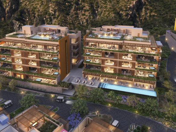 Esperanza St Regis Residences This unique, ground-floor residence offers a one-of-a-kind oversized floor plan just steps from the exclusive Owners Lounge. The residence features a massive private terrace with a pool and exterior kitchen, capturing elevated ocean – Via de Lerry, Pacific, BS