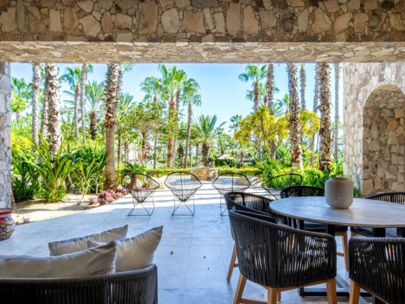 Esperanza Auberge Residences Prime Ground-Floor Luxury at Esperanza Auberge Residences - An Unmissable OpportunityPositioned in the absolute heart of the exclusive Esperanza Auberge Private Residences, Villa 2702 represents a rare, high-value opportunity to secure a premier piece of Los Cabos real estate. This stunning four-bedroom, 4.5-bath ground-floor residence offers an unparalleled turnkey lifestyle, providing direct access to Esperanza's celebrated five-star amenities. Thoughtfully designed, the home features rich, dark wood tones, striking beamed ceilings, and warm natural textures that create a refined yet inviting atmosphere. The interiors balance luxury with timeless craftsmanship, appealing to buyers who value architectural detail, quality materials, and elegance. Fully furnished and offered turnkey, the residence is ideally suited for the discerning buyer who demands both immediate enjoyment and exceptional value. Location is everything, and 2702 boasts the ultimate position within the gates. Step directly from your expansive private terrace into your own secret garden oasis--complete with a private jacuzzi, fire pit, and built-in BBQ--or take a few steps more into the exclusive Private Residences pool. Inside, a fully equipped gourmet kitchen with top-tier appliances flows seamlessly into spacious, light-filled living areas. Two lavish primary suites open directly to the manicured gardens, offering peaceful morning – Ground Flr Esperanza Auberge Residences, Cabo Corridor, BS