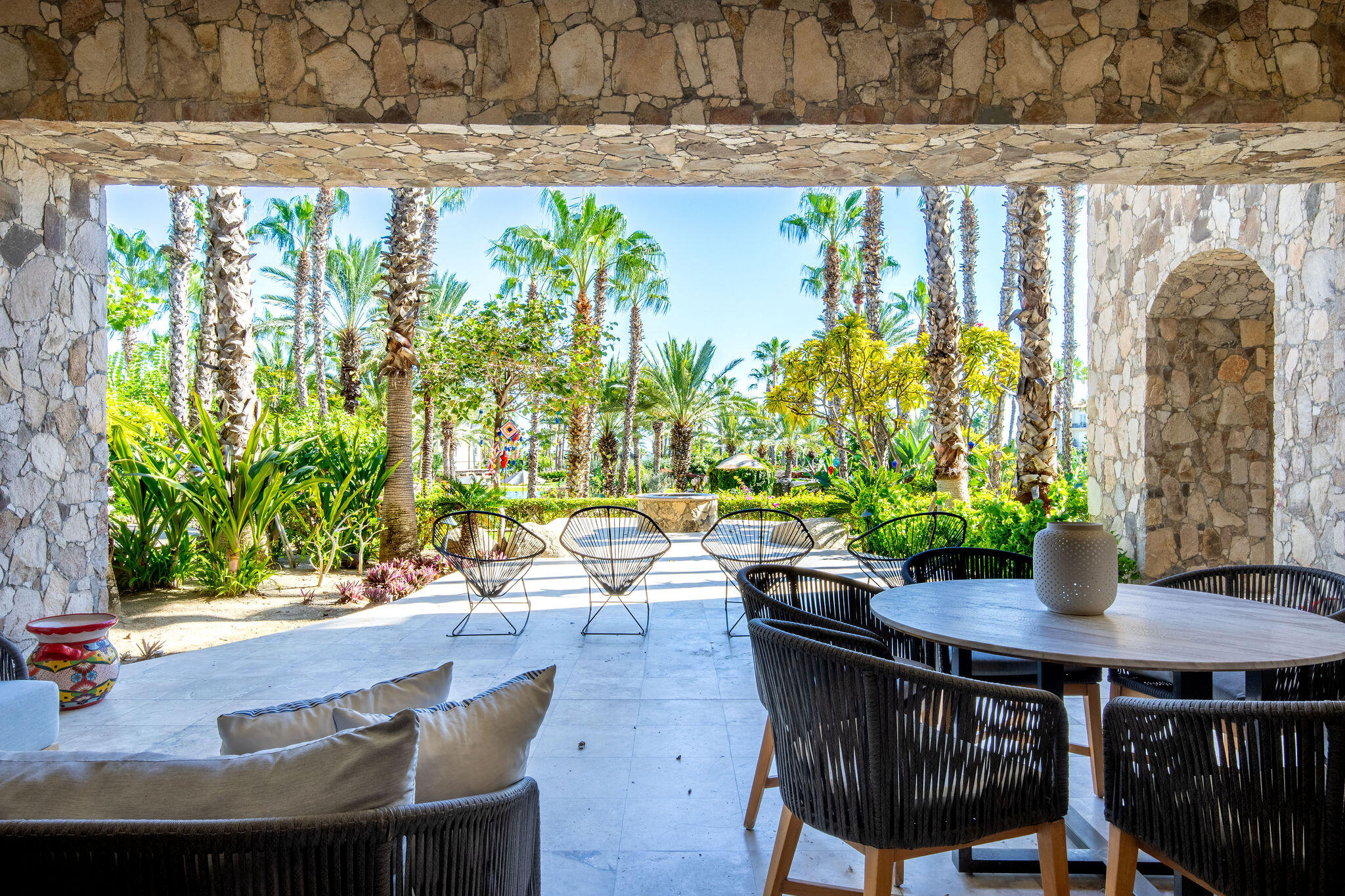 Esperanza Auberge Residences Prime Ground-Floor Luxury at Esperanza Auberge Residences - An Unmissable OpportunityPositioned in the absolute heart of the exclusive Esperanza Auberge Private Residences, Villa 2702 represents a rare, high-value opportunity to secure a premier piece of Los Cabos real estate. This stunning four-bedroom, 4.5-bath ground-floor residence offers an unparalleled turnkey lifestyle, providing direct access to Esperanza's celebrated five-star amenities. Thoughtfully designed, the home features rich, dark wood tones, striking beamed ceilings, and warm natural textures that create a refined yet inviting atmosphere. The interiors balance luxury with timeless craftsmanship, appealing to buyers who value architectural detail, quality materials, and elegance. Fully furnished and offered turnkey, the residence is ideally suited for the discerning buyer who demands both immediate enjoyment and exceptional value. Location is everything, and 2702 boasts the ultimate position within the gates. Step directly from your expansive private terrace into your own secret garden oasis--complete with a private jacuzzi, fire pit, and built-in BBQ--or take a few steps more into the exclusive Private Residences pool. Inside, a fully equipped gourmet kitchen with top-tier appliances flows seamlessly into spacious, light-filled living areas. Two lavish primary suites open directly to the manicured gardens, offering peaceful morning for sale