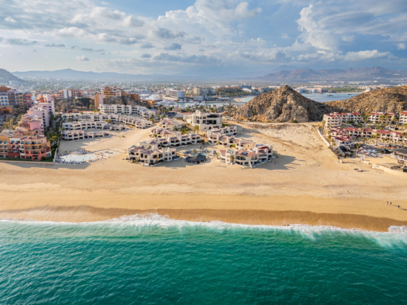 Esperanza Terrasol Renovated Condo Third Row from the Beach in Terrasol Cabo San Lucas! This is a spacious turn key studio just a few steps from the beach and walking distance to the Marina. It has been remodeled with granite and marble counter tops, marble floors and showers, tempered glass shower doors, stainless steel appliances and more. The oversized terrace is great for entertaining as you enjoy the Pacific Ocean – Condo Terrasol # 114, Cabo San Lucas, Cabo San Lucas, BS